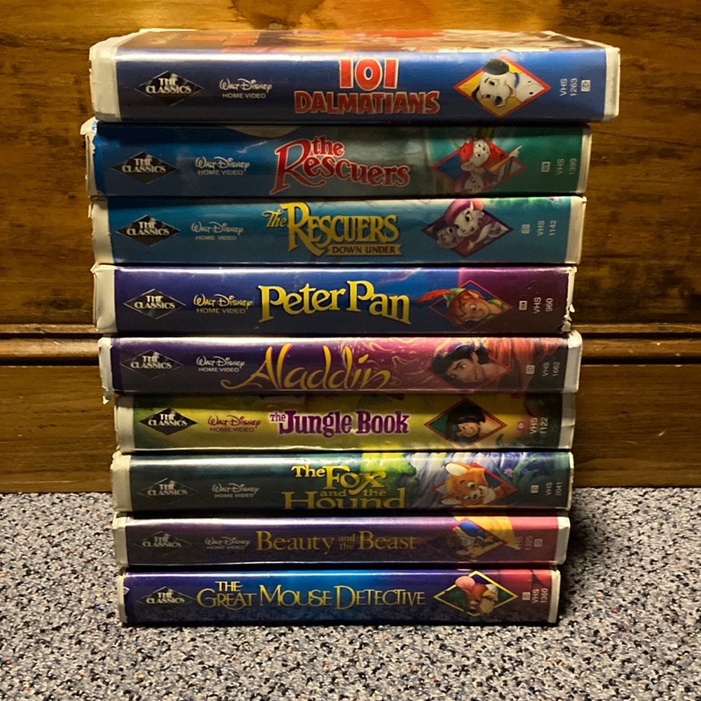 Disney Classic Vintage VHS Movie Lot